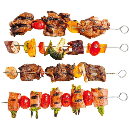 TD38 BBQ SPIESS STIFTE METALL SPIESSE 10PCS. 30CM