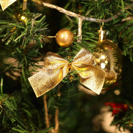 TG63160-2 GOLD WEIHNACHTSBAUMKUGELN WEIHNACHTSBAUMSCHMUCK 8TLG 2CM UNZERBRECHLICH SET