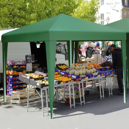 TG77591-1 GAZEBO PAVILLON KOMMERZIELLE GARTEN PARTY ZELT KOMMUNION 3X3X2.5M