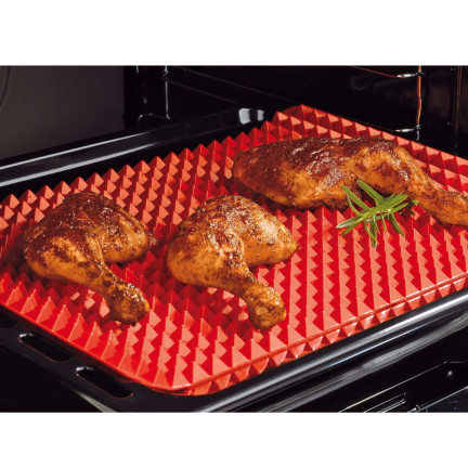 SS90 BACKMATTE AUS SILIKON ZUM BACKEN VON FLEISCH UND GEMÜSE Backofen Abtropffläche
