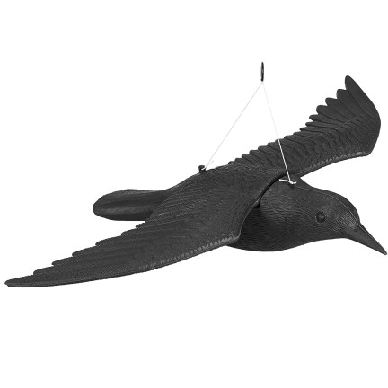 TG60298 RABE VOGELABSCHRECKUNG IM FLUG HÄNGEND GROSS FÜR BALKON
