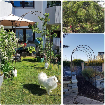 PERG-N3214 zahradní kovový oblouk pro růže květiny větve 240cm