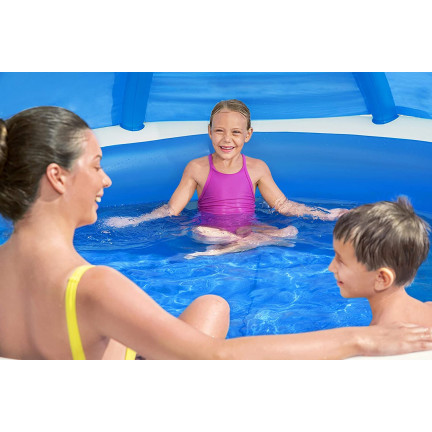 54337 AUFBLASBARER POOL FÜR KINDER ERWACHSENE MIT ÜBERDACHUNG