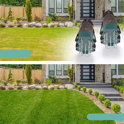 ZW30 GARTEN AERATOR SANDALE SCHUH OVERLAYS SPIKED RASENSTECHER