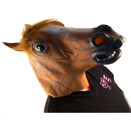 TG70277 PFERDEKOPF MASKE LATEX PFERD PARTY MASKE HALLOWEEN LUSTIG