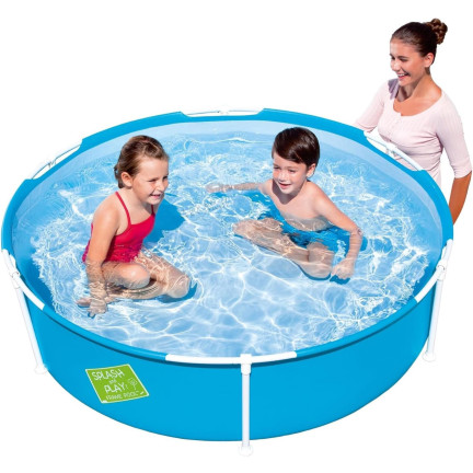 56283 BESTWAY RUNDES KINDER-GARTENGESTELL POOL FLACH 152X38CM