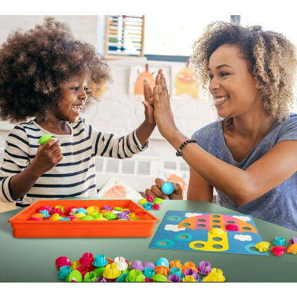TG67283 GESCHMACKSPUZZLE PÄDAGOGISCHE MOSAIK PILZE PUZZLES STIFTE MONTESSORI SPIEL