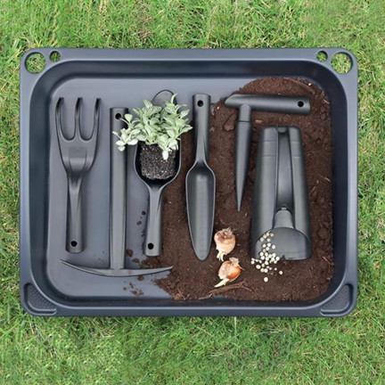 INST01-S433 Mini Greenhouse Seedling Tray for Sowing Seeds – Starter Kit + Tools