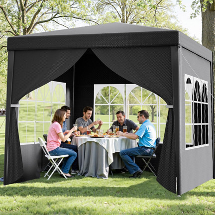 TG77595-3 Garden Pavilion, 4-Wall Tent, Garden Gazebo, Party and Commercial Use