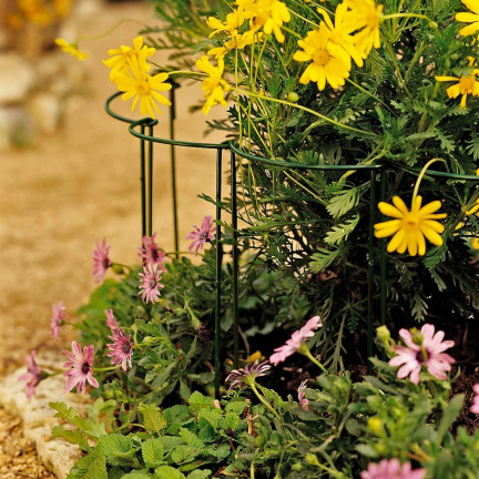 TG77640 Kruhová podpěra, kovová podpěra, podpěra pro květiny, 35cm 2ks.