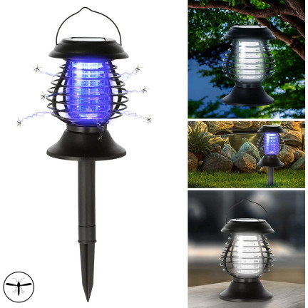 TG60451 SOLAR INSEKTIZID LAMPE UV FÜR MÜCKEN MOTTEN INSEKTEN