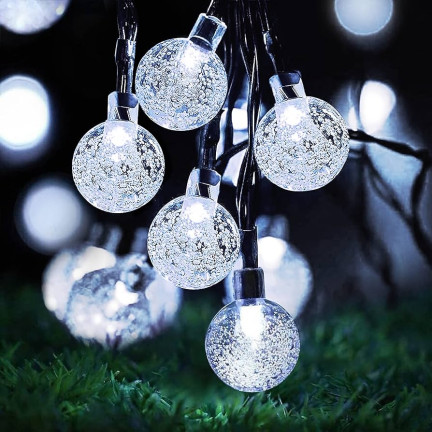 TG71398-2 SOLARLAMPE GIRLAND 20LED 5M GARTENLAMPE FÜR BALKON string KALTES LICHT