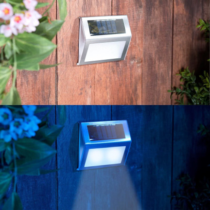 TG64419 halogen, LED solar lamp, 2 wall sconces, twilight sensor, exterior lights
