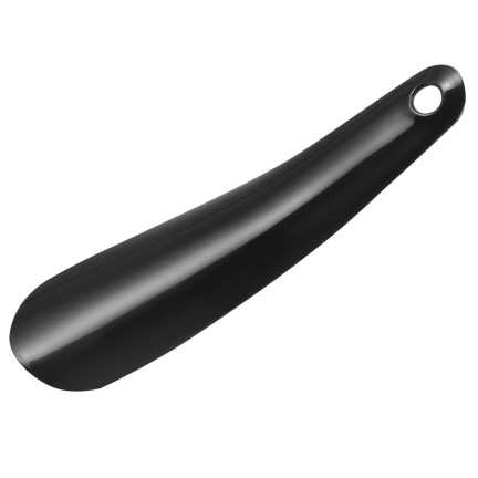 TG81661 Black Plastic Shoe Horn, Short, 16 cm