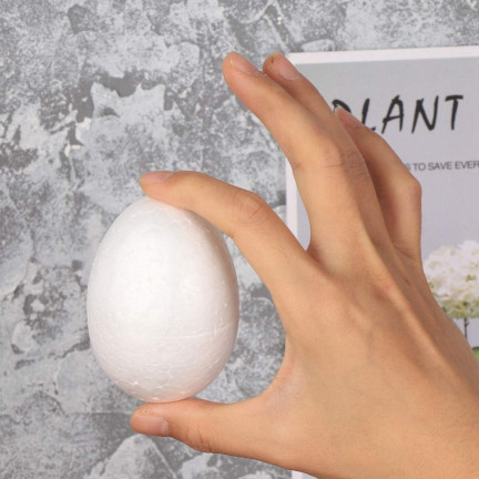 TG40898-1 POLYSTYROL EIER EIER 4 STK. 8 CM Ostern für Decoupage STROIKA