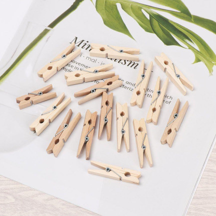 TG54936 Mini-Clips aus Holz zur Dekoration 20 PU