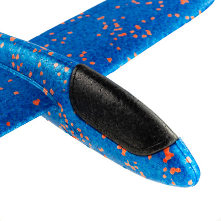 9137 PERFECT POLYSTYRENOVÉ LETADLO 47 CM ŠIPKOVÝ KLUZÁK VELKÝ MODRÝ