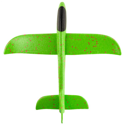 9139 POLYSTYROL FLUGZEUG SEGELFLUGZEUG DART GROSS XXL GRÜN OHNE LICHT