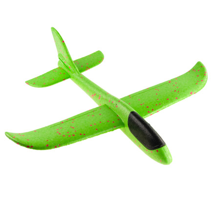 9139 POLYSTYROL FLUGZEUG SEGELFLUGZEUG DART GROSS XXL GRÜN OHNE LICHT