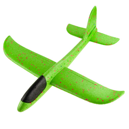 9139 POLYSTYROL FLUGZEUG SEGELFLUGZEUG DART GROSS XXL GRÜN OHNE LICHT