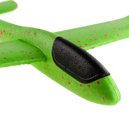 9139 POLYSTYROL FLUGZEUG SEGELFLUGZEUG DART GROSS XXL GRÜN OHNE LICHT