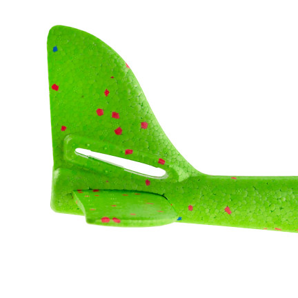 9139 POLYSTYROL FLUGZEUG SEGELFLUGZEUG DART GROSS XXL GRÜN OHNE LICHT