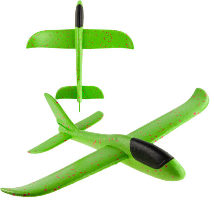 9139 POLYSTYROL FLUGZEUG SEGELFLUGZEUG DART GROSS XXL GRÜN OHNE LICHT