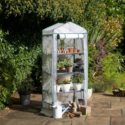 TG77665-2 GARTEN-BALKON-RACK 4 Böden 160x70x50cm UV4 für BALKON FOLIAK