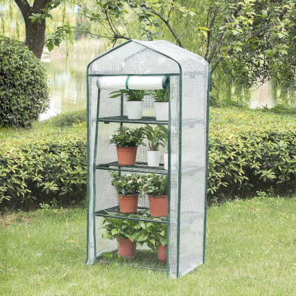TG77665-2 GARTEN-BALKON-RACK 4 Böden 160x70x50cm UV4 für BALKON FOLIAK