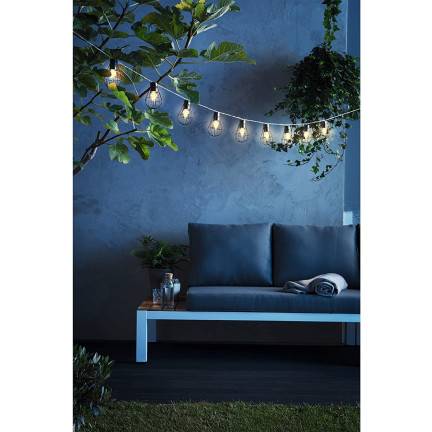 TG55963 LED GIRLANDA SOLAR LAMP 10 Glühbirne Kupfer Loft