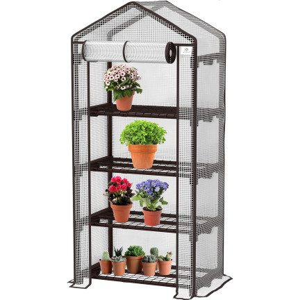 TG77665-2 GARTEN-BALKON-RACK 4 Böden 160x70x50cm UV4 für BALKON FOLIAK