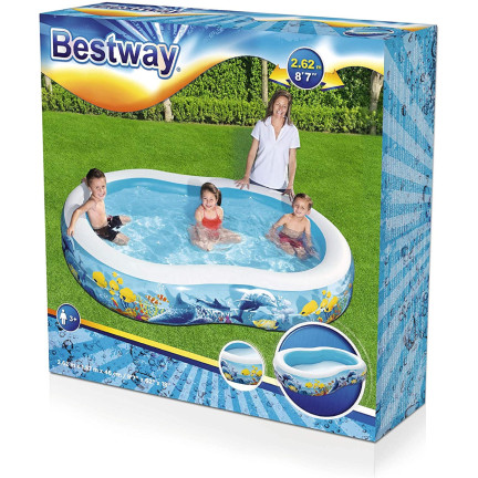 54118 Großer aufblasbarer Garten-Pool 262x157 Bestway