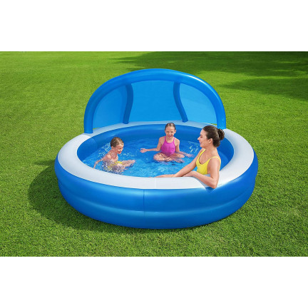54337 AUFBLASBARER POOL FÜR KINDER ERWACHSENE MIT ÜBERDACHUNG