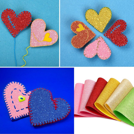 TG80399 KREATIVER SCHAUMSTOFFKLEBER A4 DEKORATIVE KREATIVE BLÄTTER 10PCS/KPL
