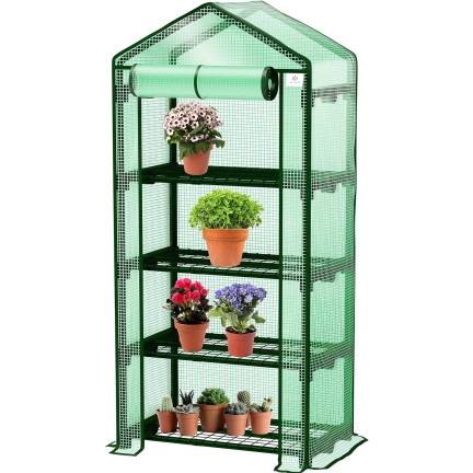 TG71365 ZAHRADNÍ BALKONOVÝ Stojan 4 police 160x70x50cm UV4 pro BALKON FOLIAK