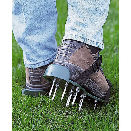 ZW30 GARTEN AERATOR SANDALE SCHUH OVERLAYS SPIKED RASENSTECHER