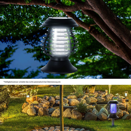 TG60451 SOLAR INSEKTIZID LAMPE UV FÜR MÜCKEN MOTTEN INSEKTEN