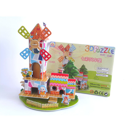 SS87 3D PĚNOVÉ PUZZLE RŮZNÉ VZORY MIX