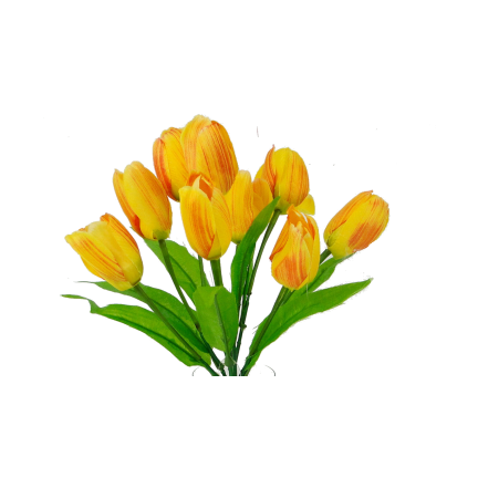64901-P TULPE STRAUSS 9PCS ORANGE KÜNSTLICHE SCHÖN