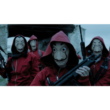 TG64369 Halloweenská maska SALVADOR DALI LA CASA DE PAPEL Útok z filmu