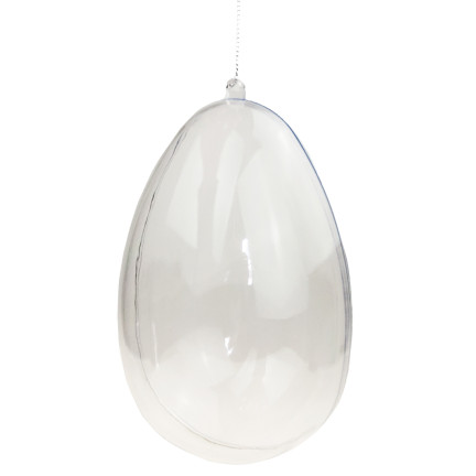 TG60439-1 Acrylic Plastic Folding Hanging Eggs, 13 cm, 12-pack