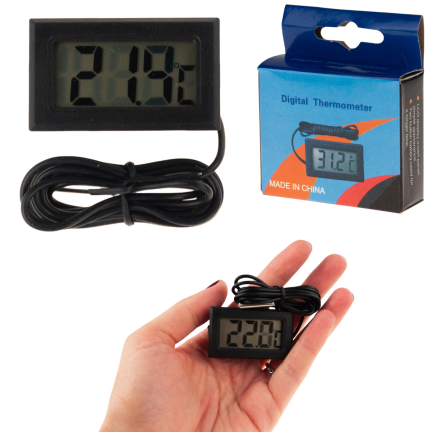 AF23 ELEKTRONICKÝ LCD TEPLOMĚR S AKVARIJNÍ SONDOU