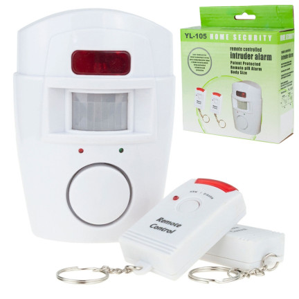 AG77 MINI-ALARM FUNK-BEWEGUNGSMELDER 2 FERNBEDIENUNGEN HAUS ZUM GRUNDSTÜCK
