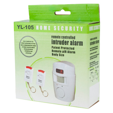 AG77 MINI-ALARM FUNK-BEWEGUNGSMELDER 2 FERNBEDIENUNGEN HAUS ZUM GRUNDSTÜCK