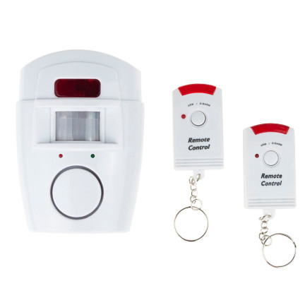 AG77 MINI-ALARM FUNK-BEWEGUNGSMELDER 2 FERNBEDIENUNGEN HAUS ZUM GRUNDSTÜCK