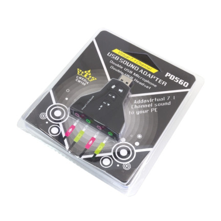 PC85 USB 7.1 CH HUDEBNÍ ZVUKOVÁ KARTA PRO NOTEBOOKY