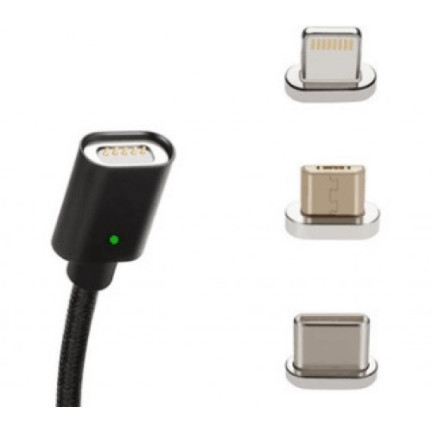 AK239 USB MAGNETICKÝ MIKROKABEL 3 v 1