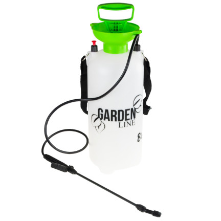 AOK2750 8L Manual Garden Pressure Sprayer, High-Powered with Adjustable Nozzle + Long Lance