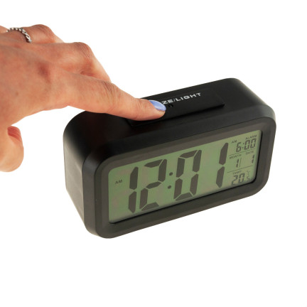 AP29 WECKER DIGITALUHR GROSSES LCD-THERMOMETER TISCHKALENDER SNOOZE