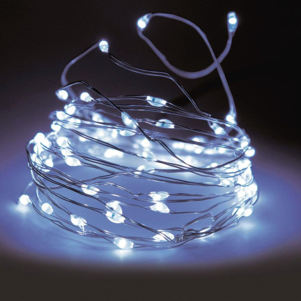 TG63176-1 SVĚTLA DRÁT 20 LED SVĚTLA STUDENÉ KAPKY 20 LED SVĚTLA GIRLANDA AA BATERIE